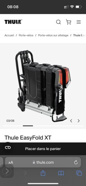 Porte vélos Thule 3 vélos image