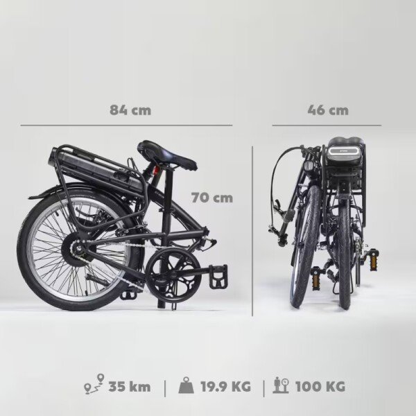 Vélo pliant électrique E FOLD 100 Noir image