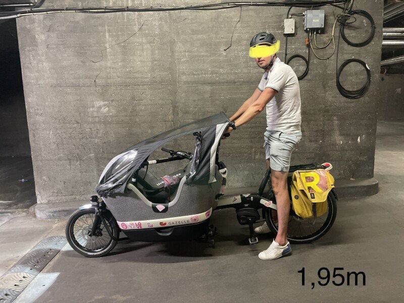 Location Vélo cargo électrique Paris Gazelle MAKKI pour tournage film ou transport adultes image