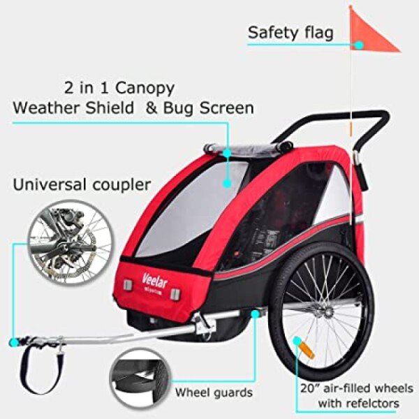 Loue carriole 2 places pour vélo image