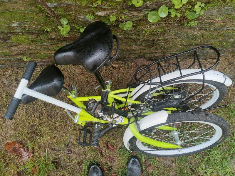 Mini Tandem enfant de 3 à 5 ans et Adulte 2 selles et 1 seul pédalier. Peut-être aussi PMR. image