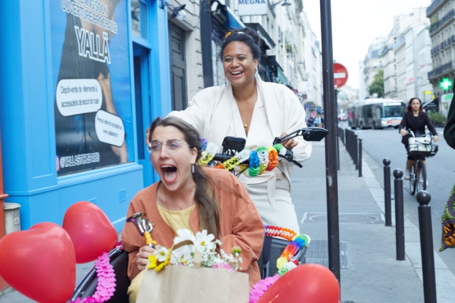 Vélo cargo mariage Wedding cargo bike image