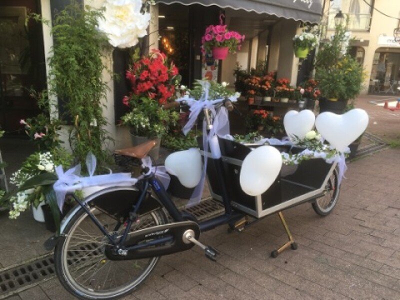 Vélo cargo mariage Wedding cargo bike image