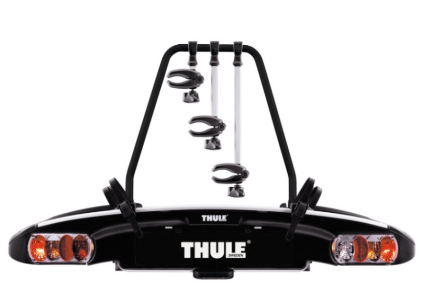 Porte-vélos sur attelage THULE E-FAMILY pour 3 vélos compatible vélos électriques image