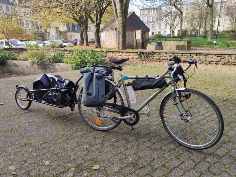 Remorque MonoRoue Citadine sur tige de selle image