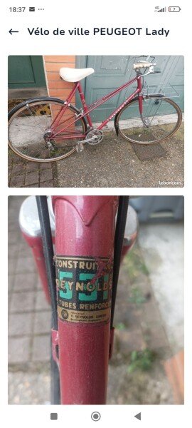 Vélo de ville PEUGEOT Lady Vintage image