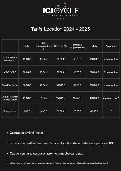 Location de vélos courte ou longue durée image