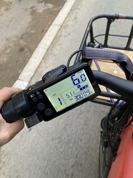 🚲 Vélo cargo longtail électrique – Decathlon R500E (2ᵉ génération) – Orange image