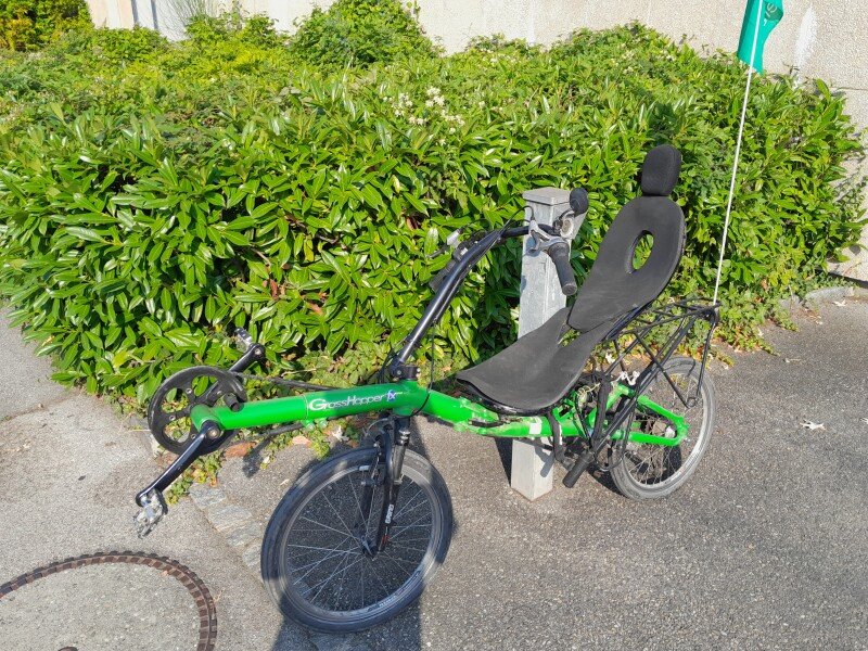 vélo couché pliable image