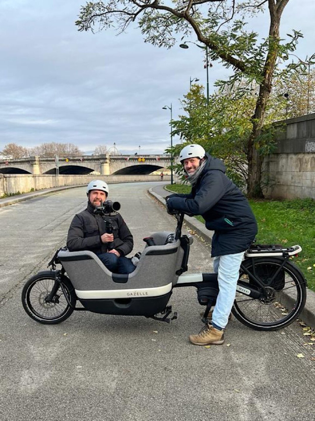 Location vélo cargo tournage Paris