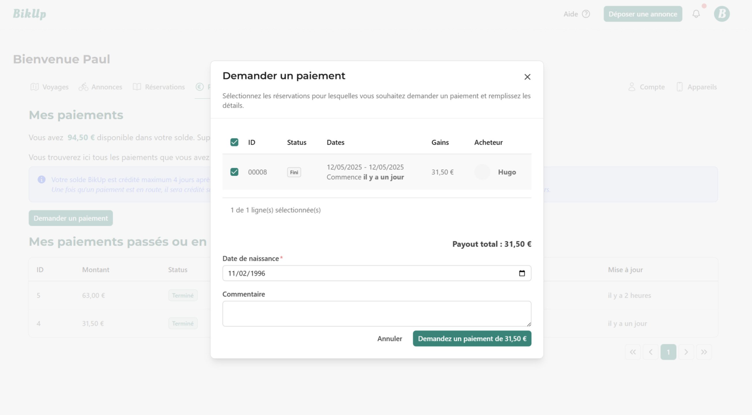 Gagner de l'argent en louant son vélo