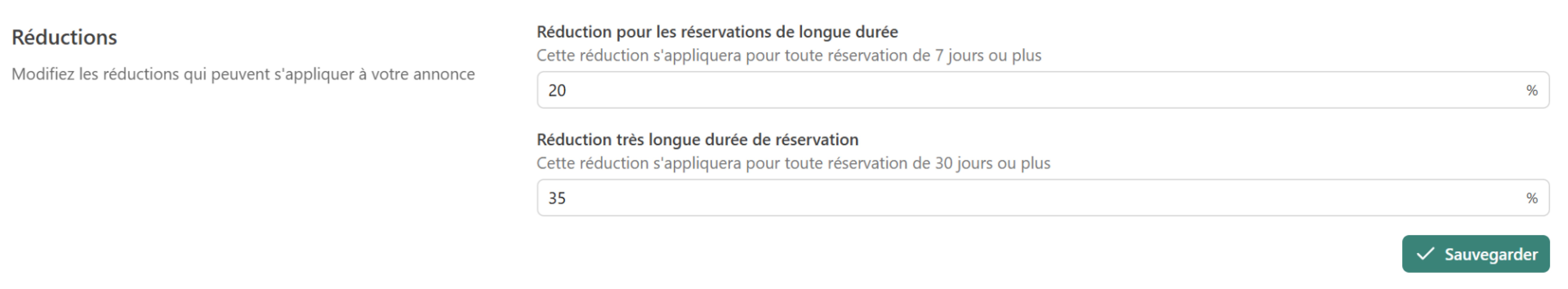 Tarifs dégressifs location
