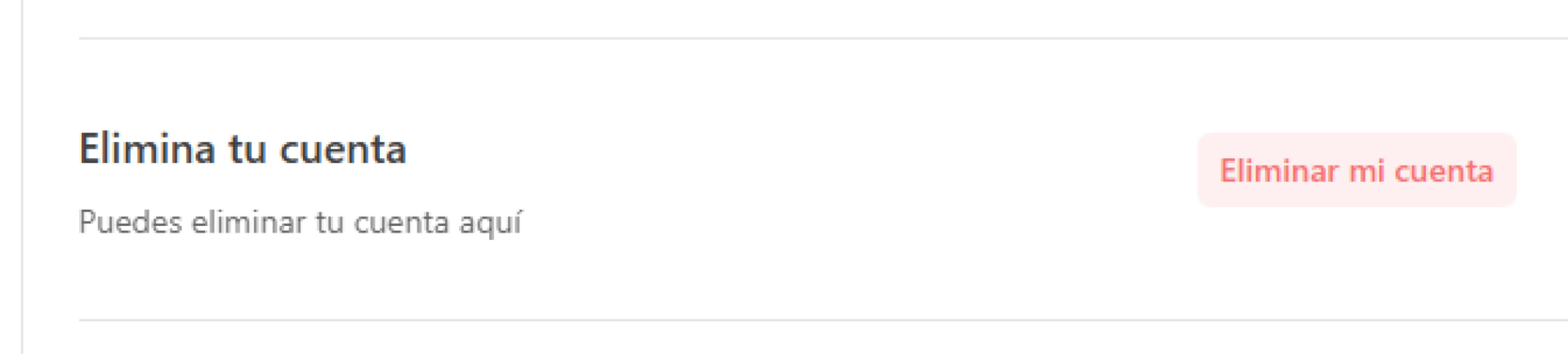 Eliminar cuenta BikUp