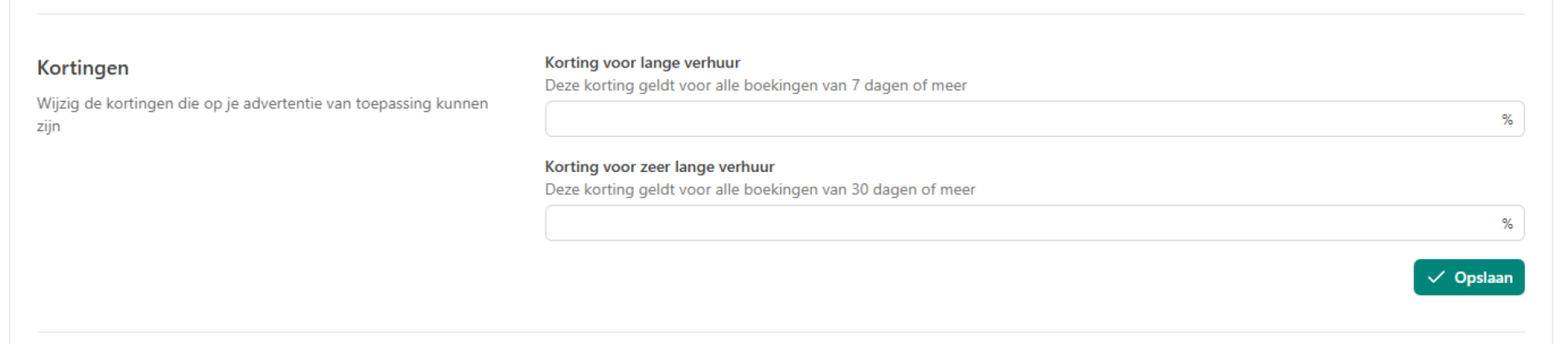 Aflopende tarieven verhuur