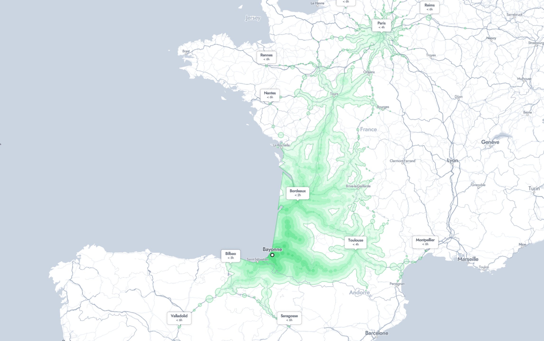 Train et gravel Bayonne