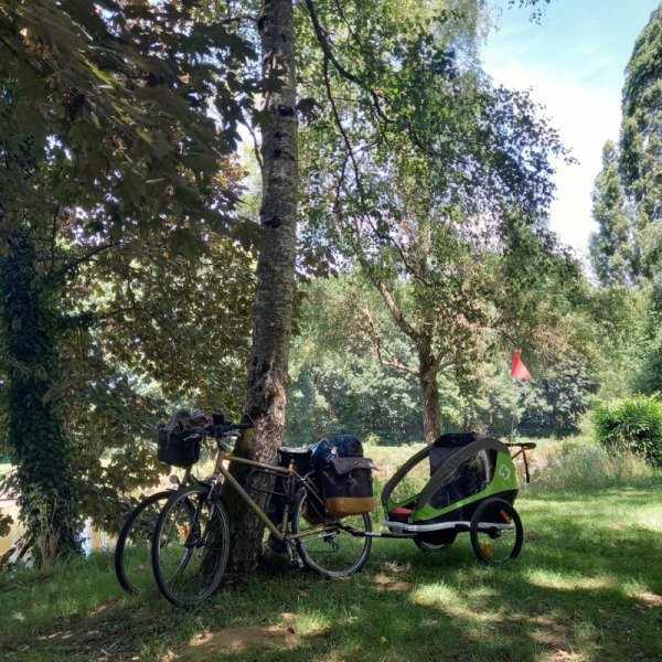 Remorque double Hamax pour vélo et poussette image