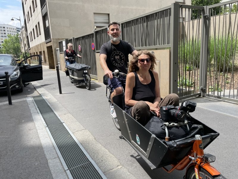 Promotion de location vélo cargo électrique BAKFIETS modèle classique image