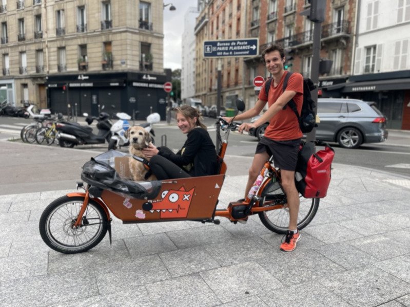 Promotion de location vélo cargo électrique BAKFIETS modèle classique image
