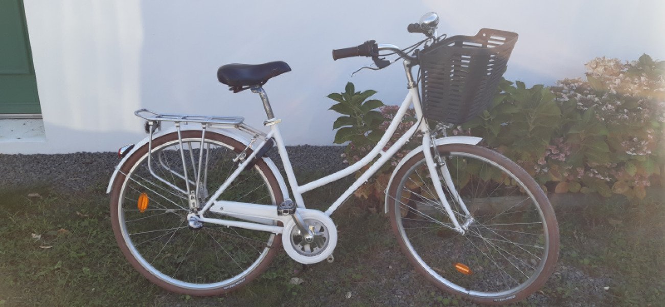 Vélo urbain Arcade en excellent état avec selle confortable et panier image