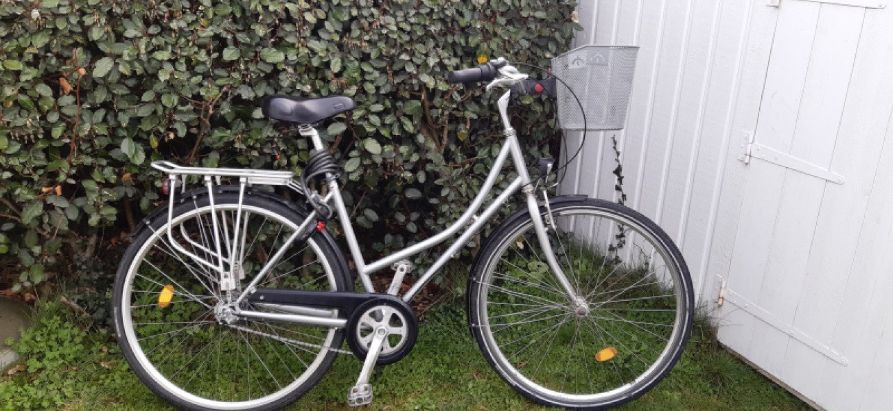 Vélo urbain Arcade en excellent état avec selle confortable et panier image