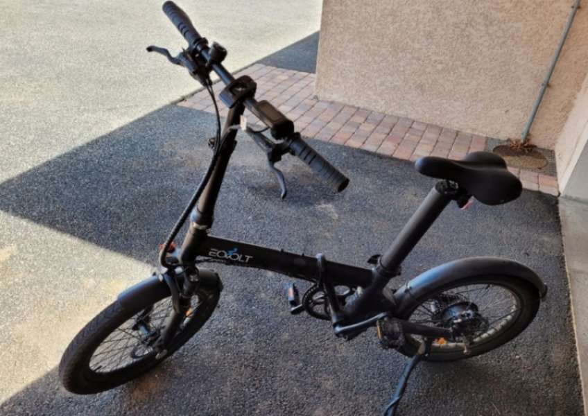 Vélo électrique eovolt pliable et confortable image