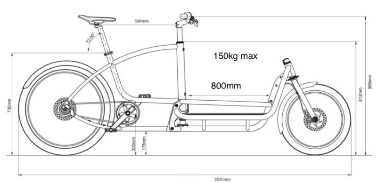 Vélo électrique pliable cargo image