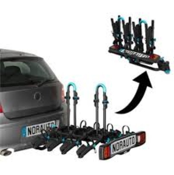 Porte-vélos d'attelage pour 4 bicyclettes à louer image