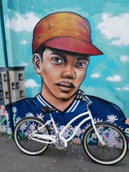 Vélo femme Beach United Cruiser blanc nacrée image