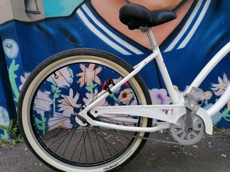 Vélo femme Beach United Cruiser blanc nacrée image