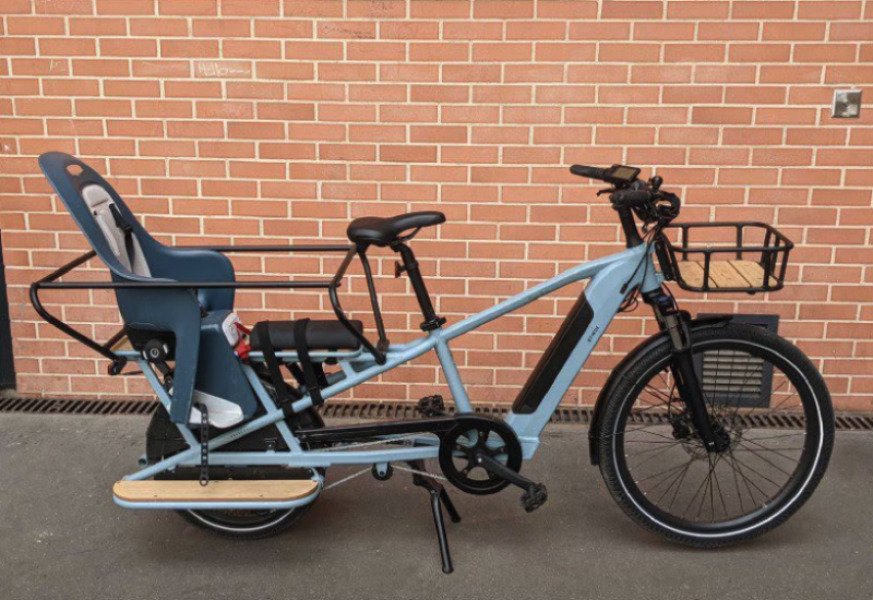 Vélo longtail pour transport d'enfants image