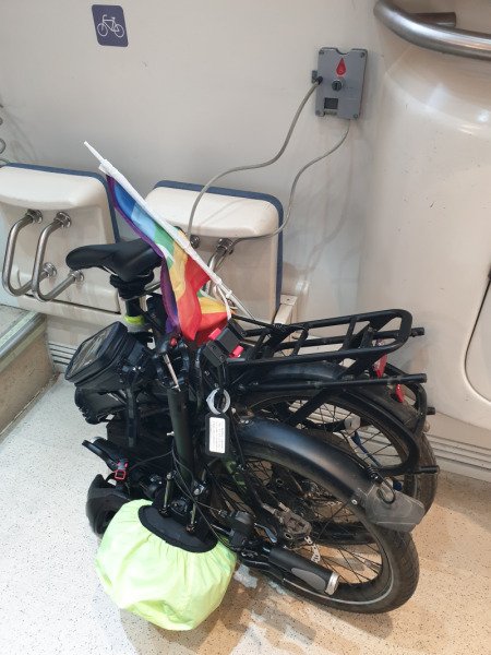 Location de vélo électrique pliable Tern Vektron S10 image