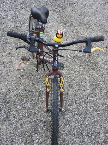 Vélo tout-terrain loisirs mixte 20 pouces brun image