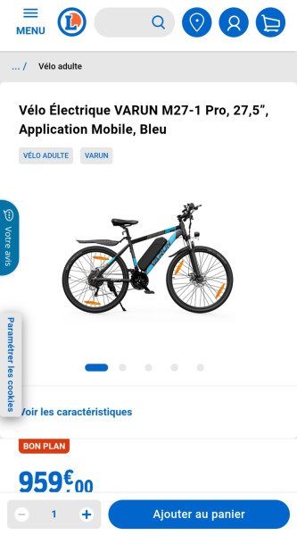 Vélo électrique VARUN M27-1 image