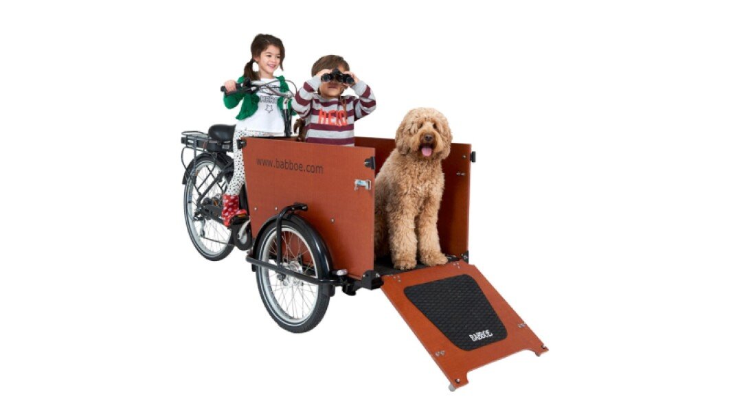Vélo cargo DOG E BABBOE triporteur électrique image