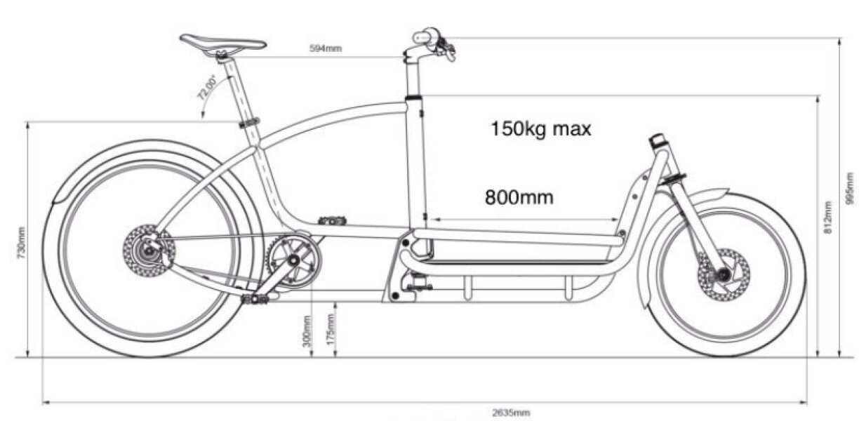 Vélo cargo - électrique - démontable image