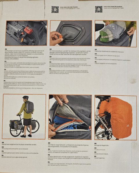 Saccoche triple Vaude 65L image