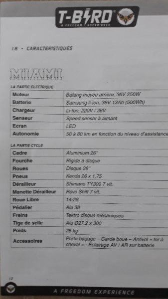VAE T-Bird Taille M image