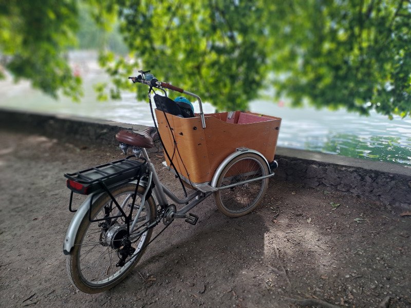 Eco triporteur 4 places enfants un siege bebe image