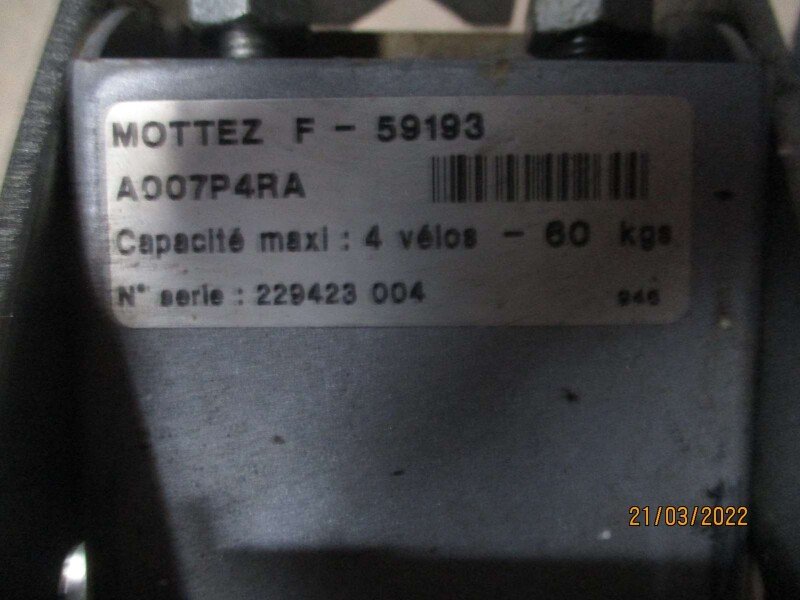 porte vélo 4 places mottez image