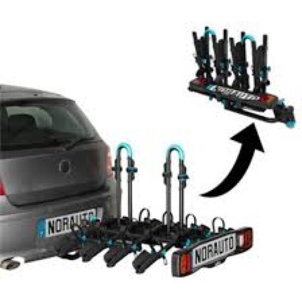 Location porte vélo sur attelage pour 4 vélos image